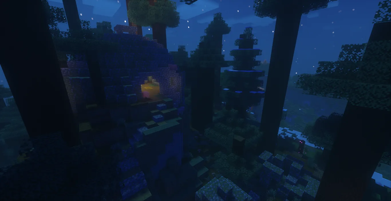 Tundra Cove - Ночное убежище в Minecraft.