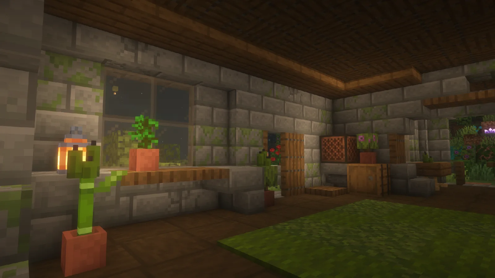 Коричневое стеклянное окно из ресурс-пака Glastels