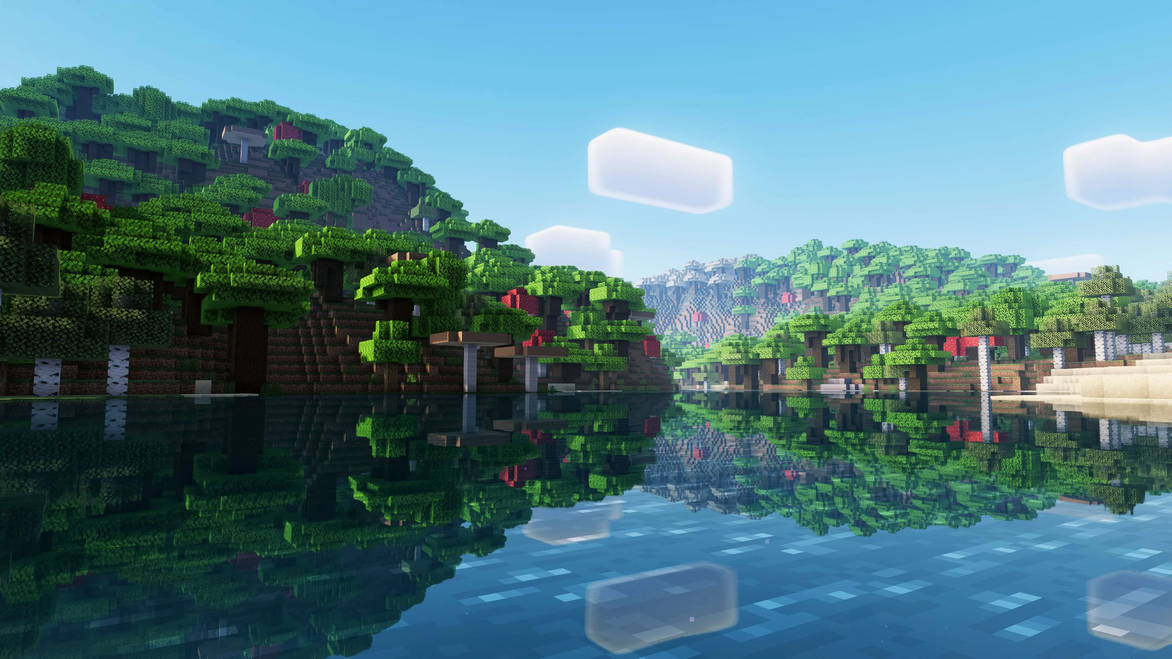 E-LITE шейдеры: ванильная вода и небо.