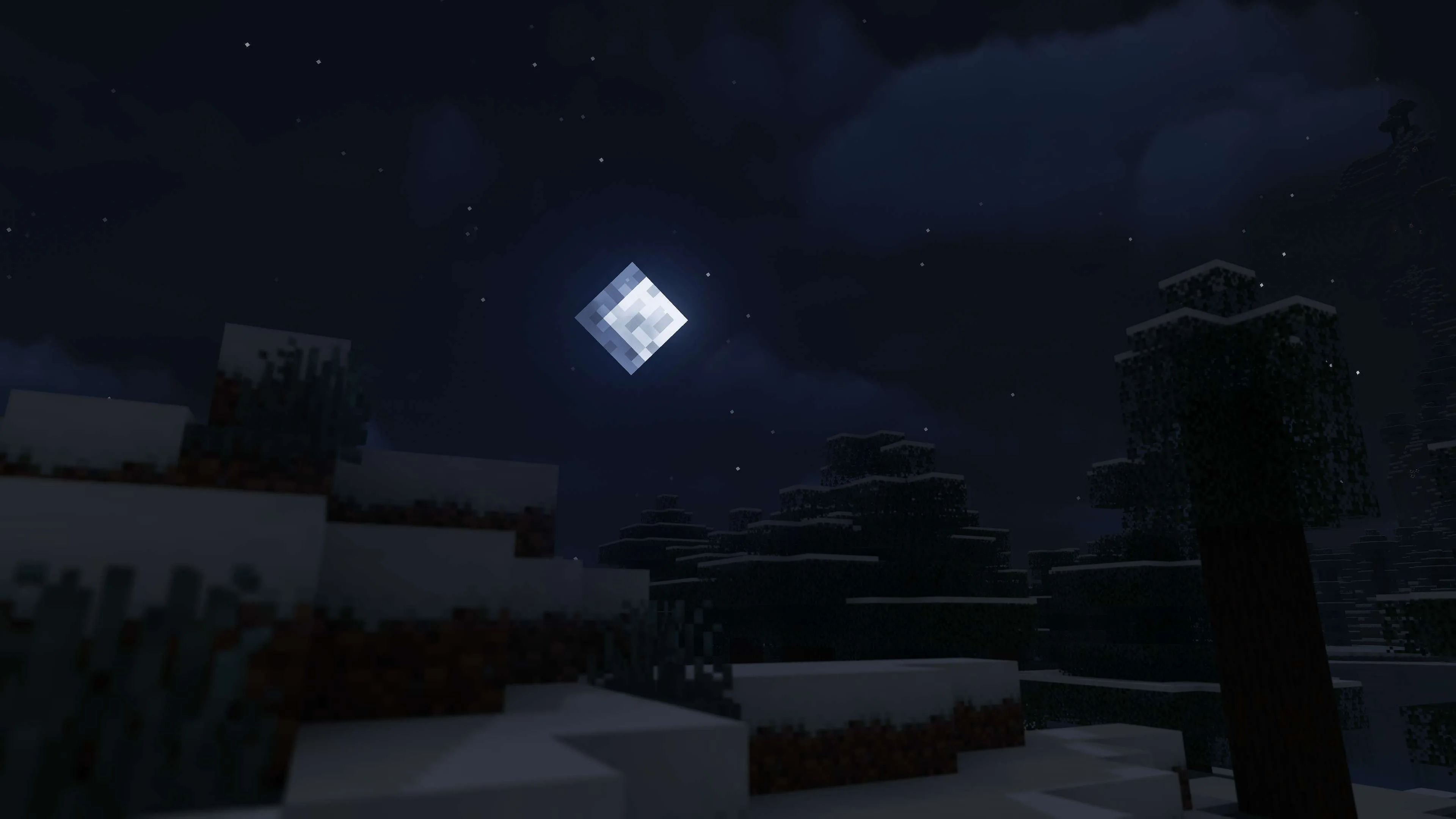 E-LITE шейдеры: вид ночью.