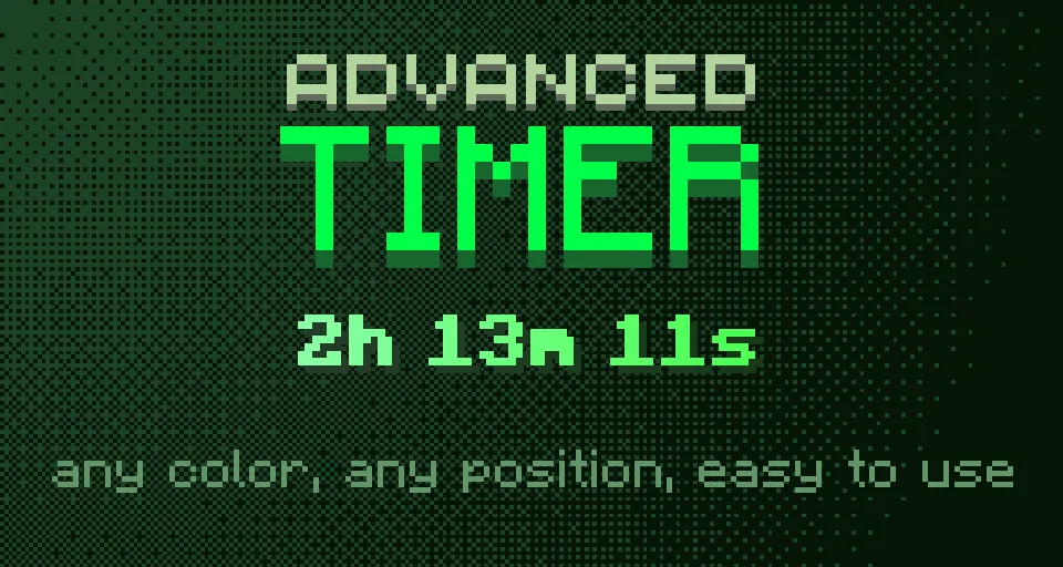 Настраиваемый таймер мода Advanced Timer
