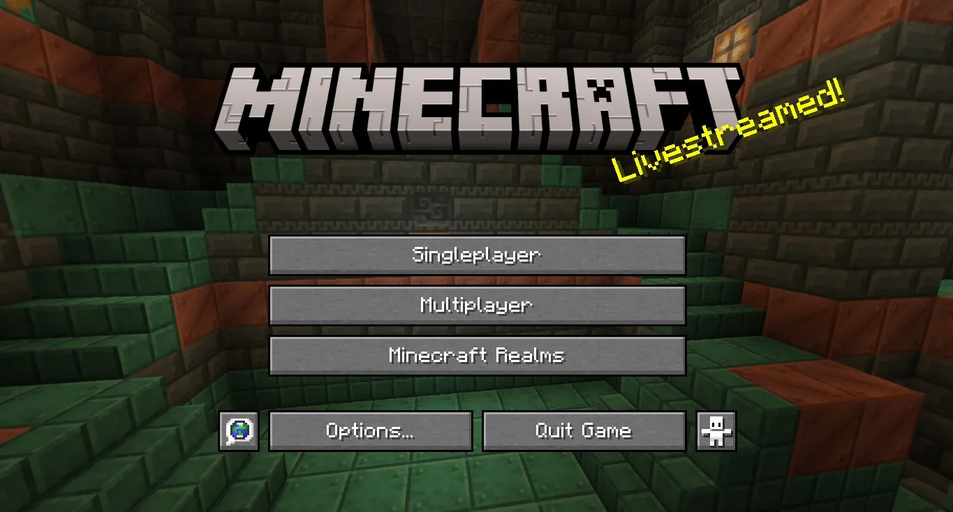 Главное меню версии 1.21 в ресурс-паке Hide Java Edition