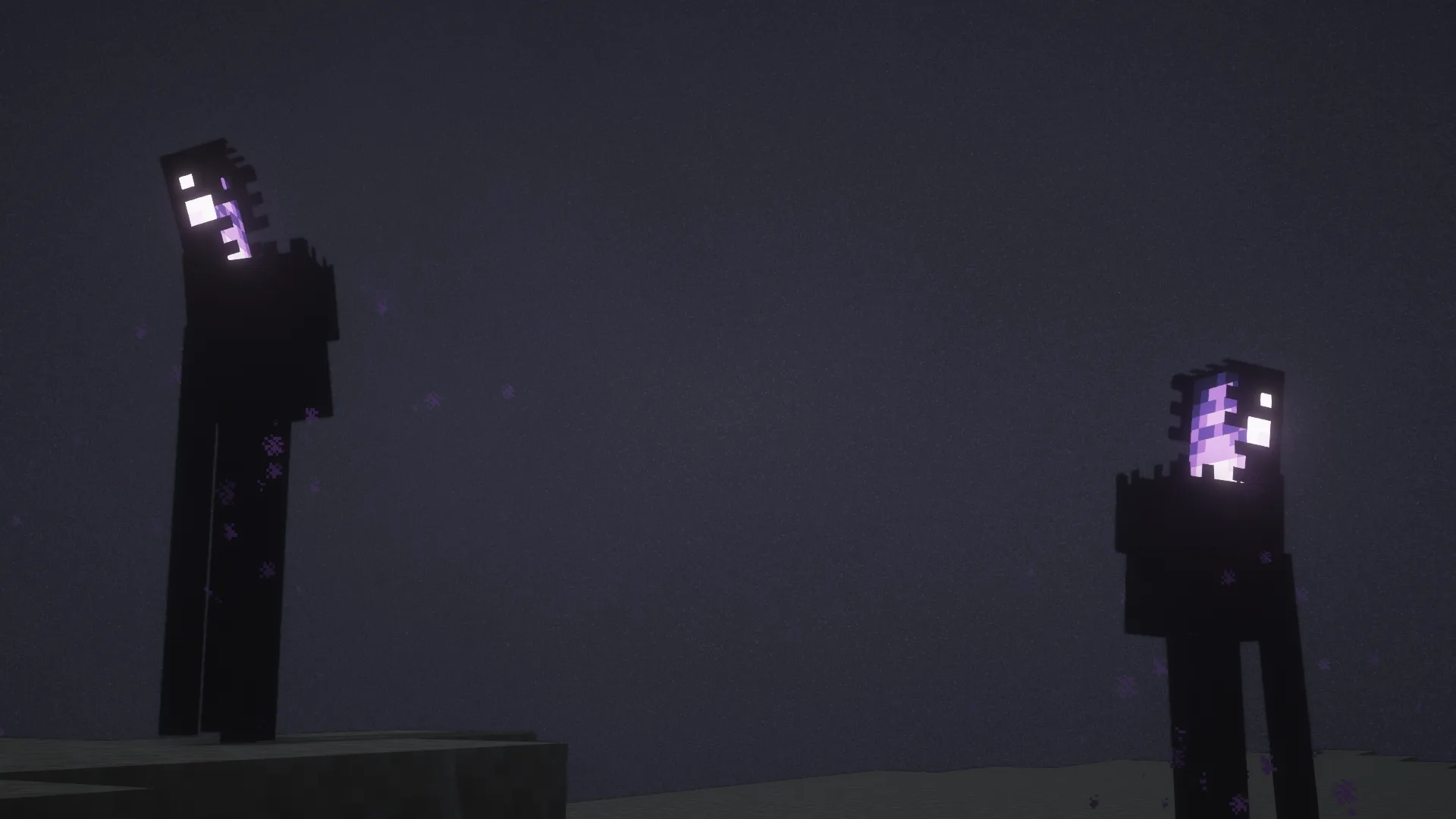 Эндермен из биома Энд в моде Enderman Overhaul.