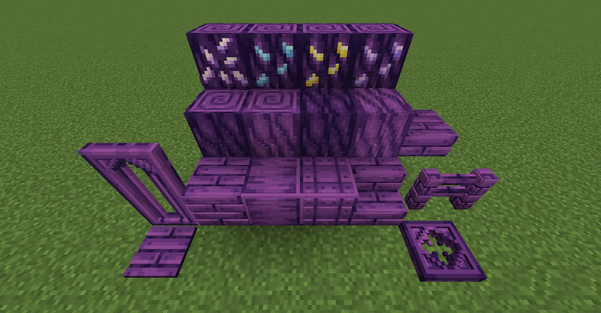 Ресурс-пак Hex Casting 3D: визуализация Edified Blocks.