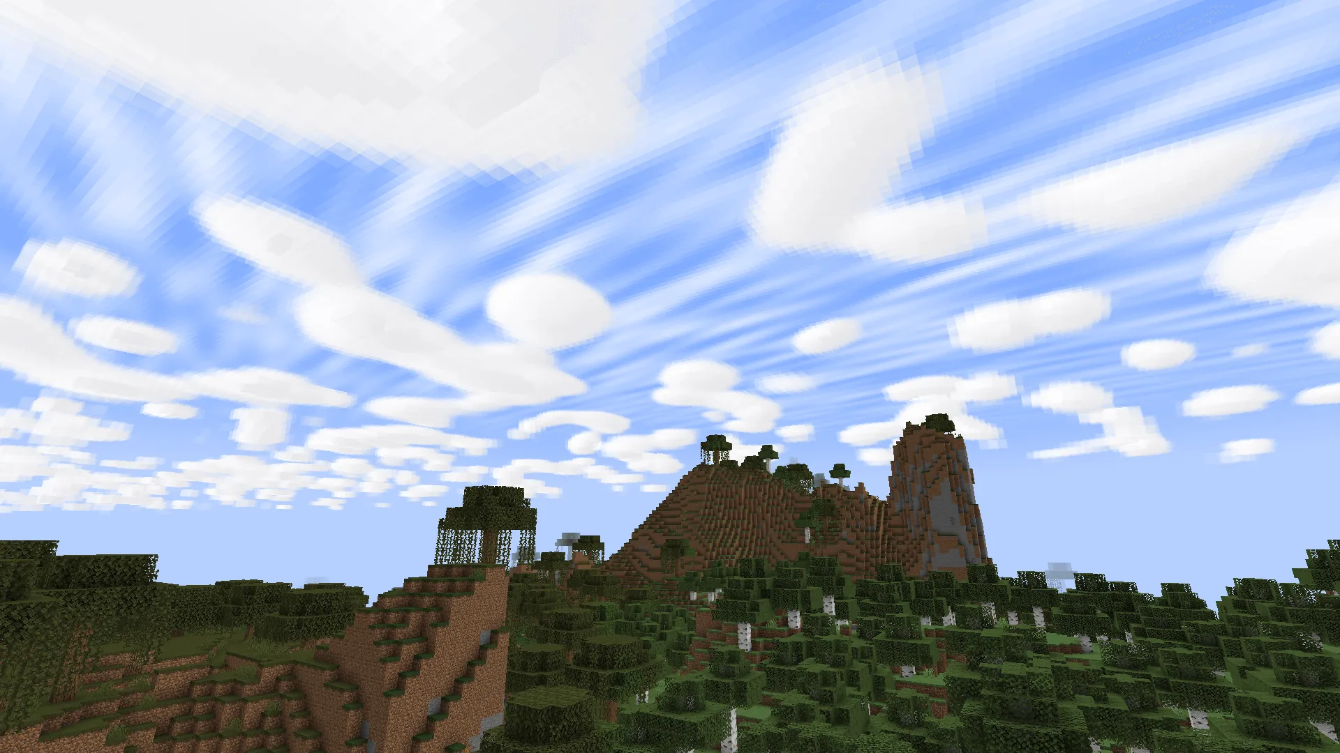 Миниатюрные облака в стиле Minecraft.