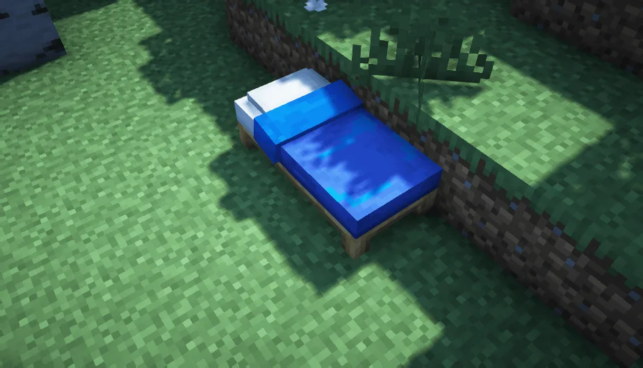 Трехмерные модели кроватей в Minecraft.