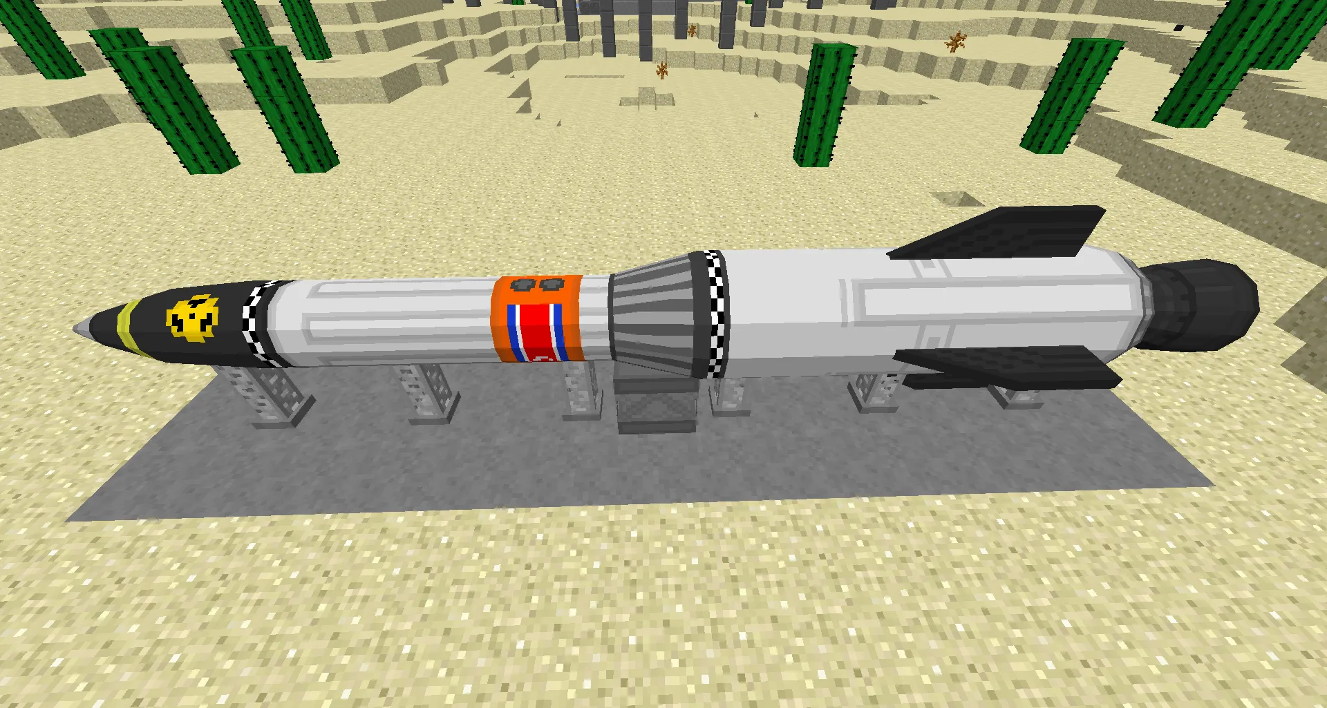 Сборка ракеты в Hbm's Nuclear Tech Mod.