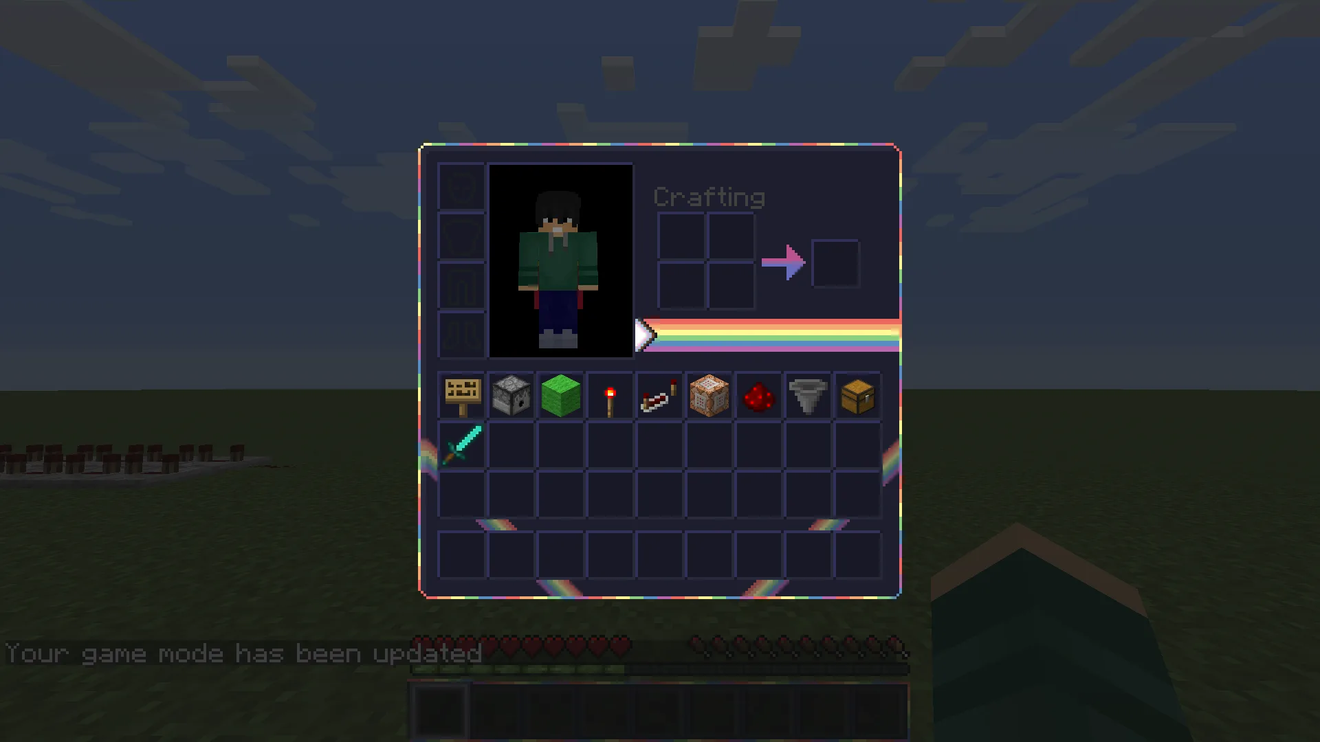 Интерфейс инвентаря режима выживания в стиле Pride GUI Legacy до версии 1.9.