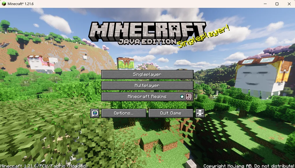 Панорама с шейдерами для Minecraft 1.21.6–1.21.8, демонстрирующая визуальные эффекты неба.