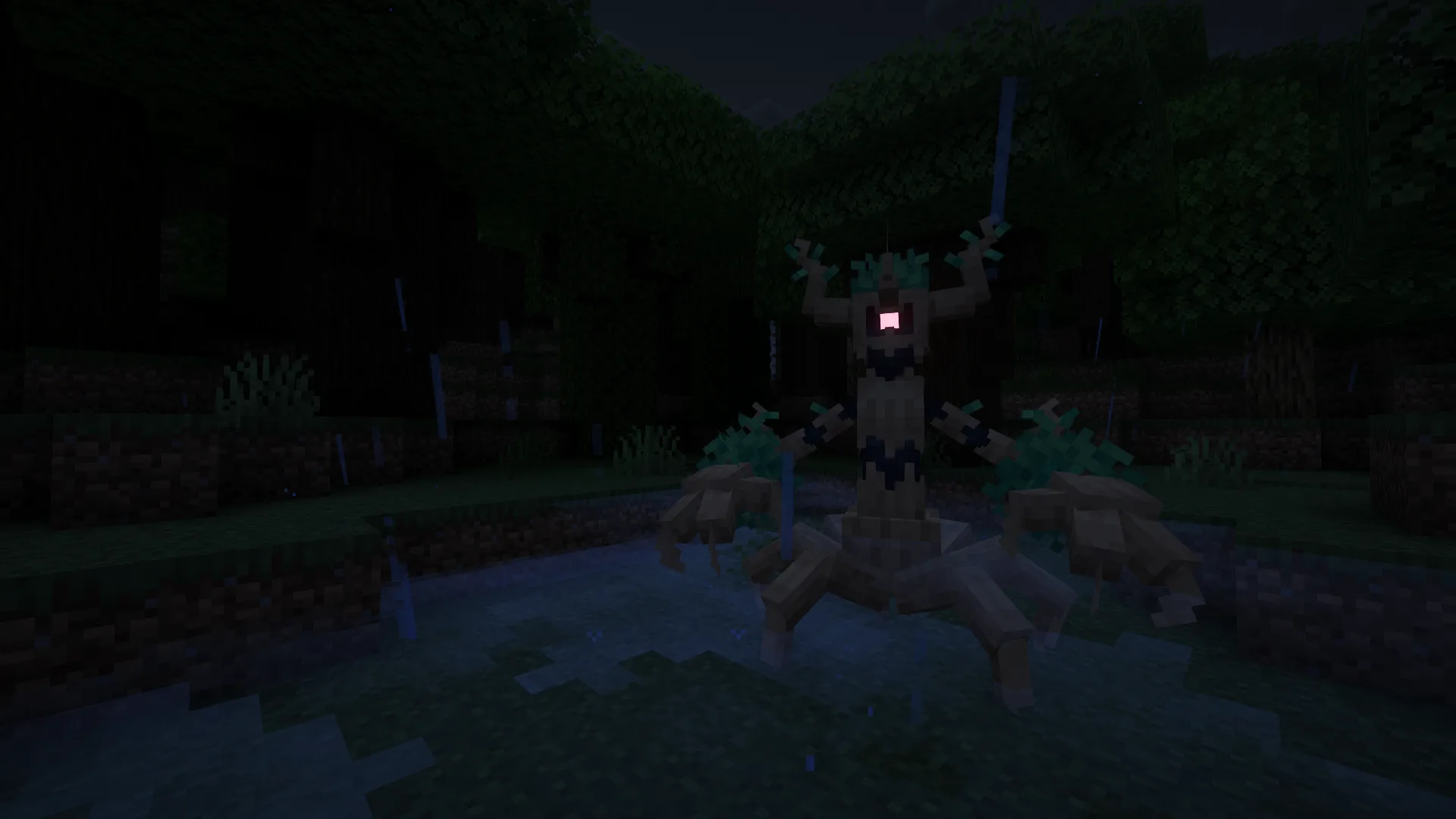 Модель покемона Тревенант в Minecraft.