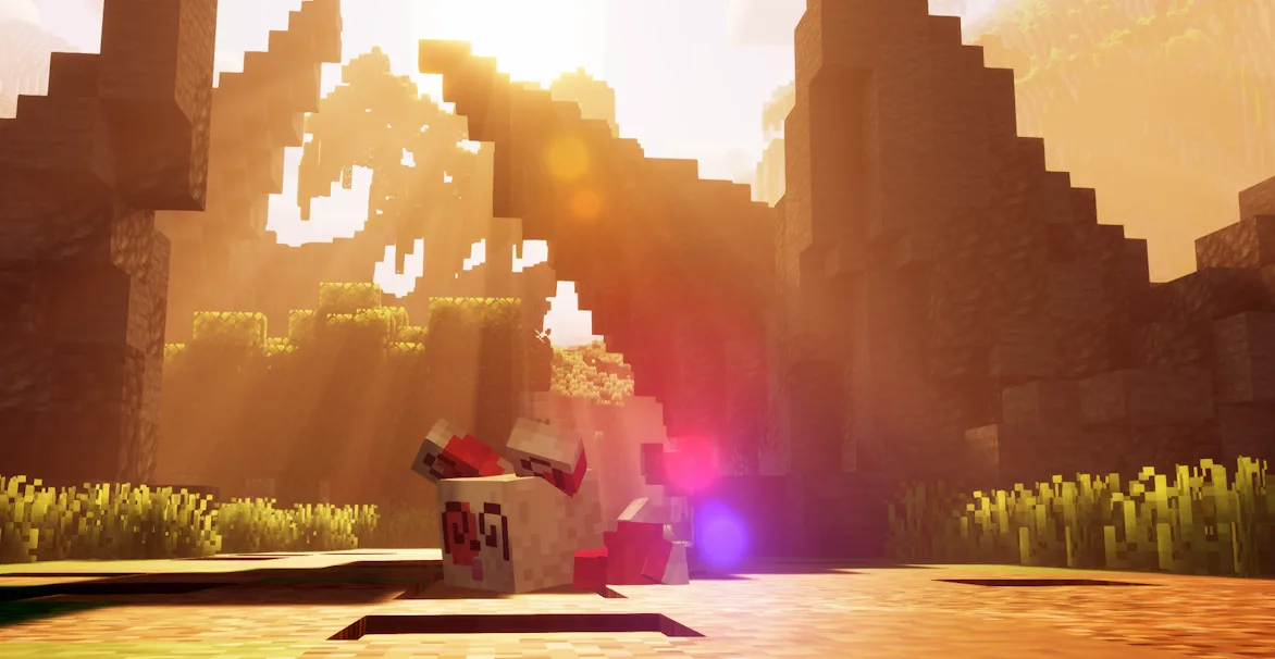 Покемон Спинда из мода Cobblemon в Minecraft.