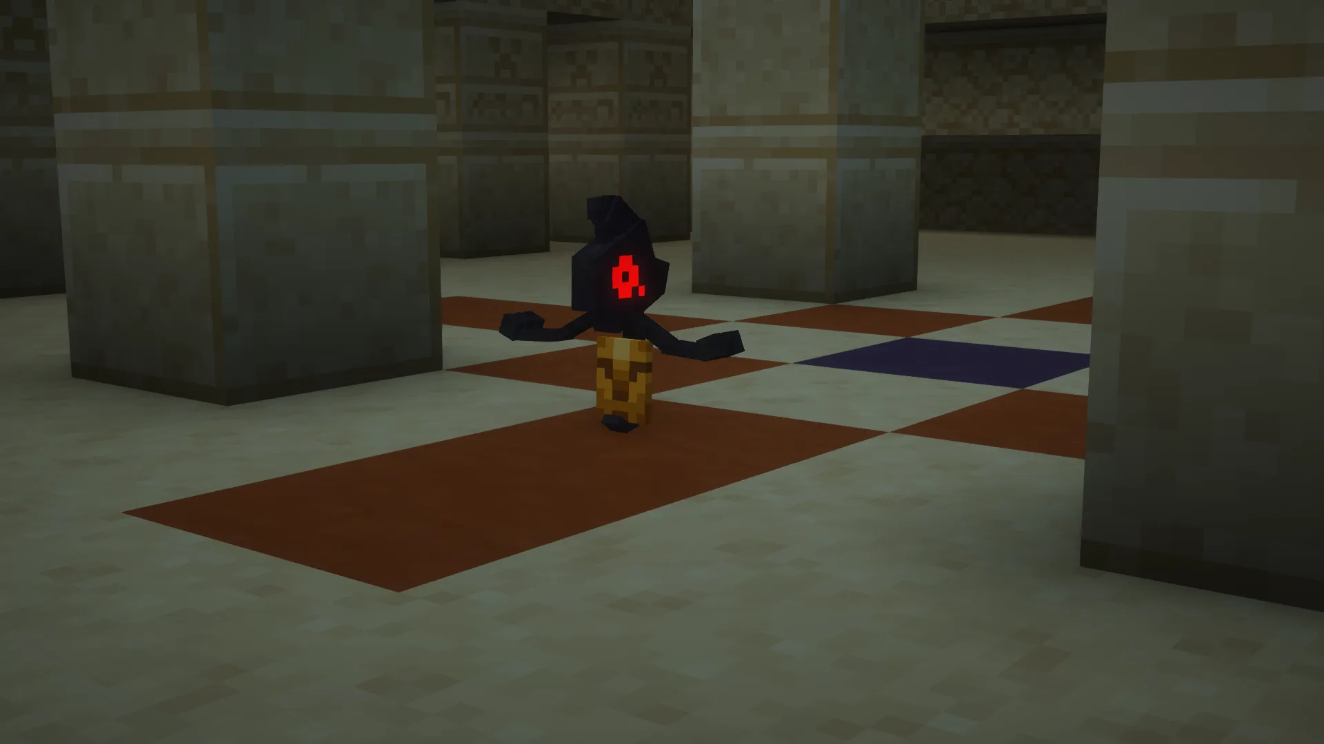 Модель покемона Ямаск из мода Cobblemon в Minecraft.