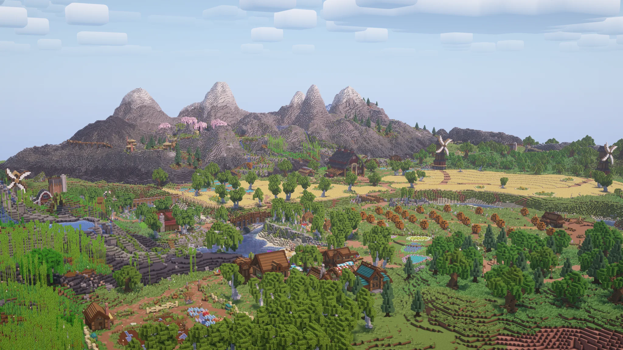 Автоматизированная ферма в стиле Cobblemon.