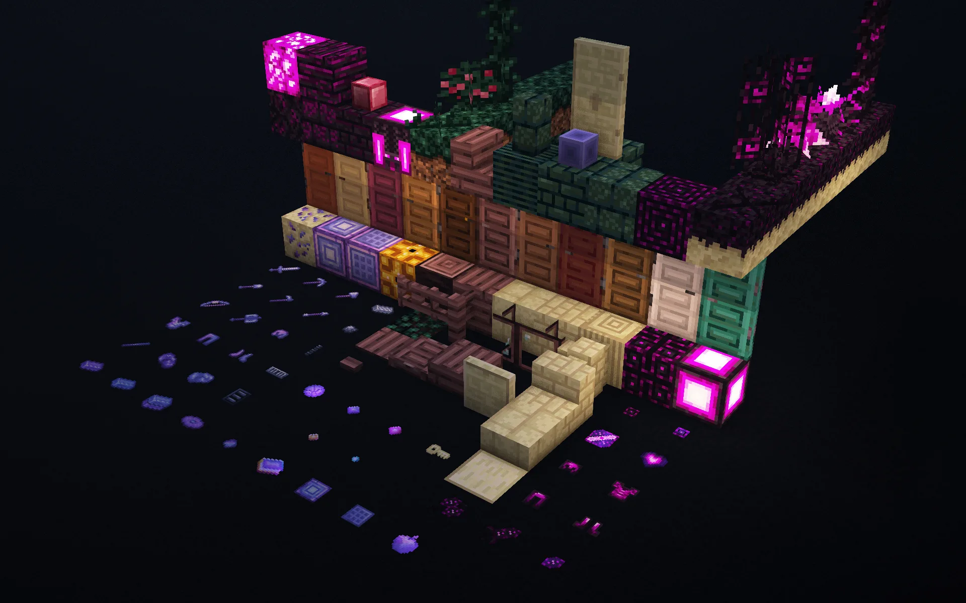Новые блоки и предметы в моде Deepcraft