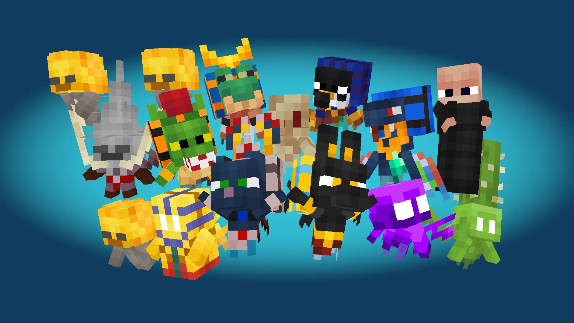 Скриншот обновления 9.0 «Dunes and Ruins» для мода Assorted Allays с новыми вариациями эллеев.