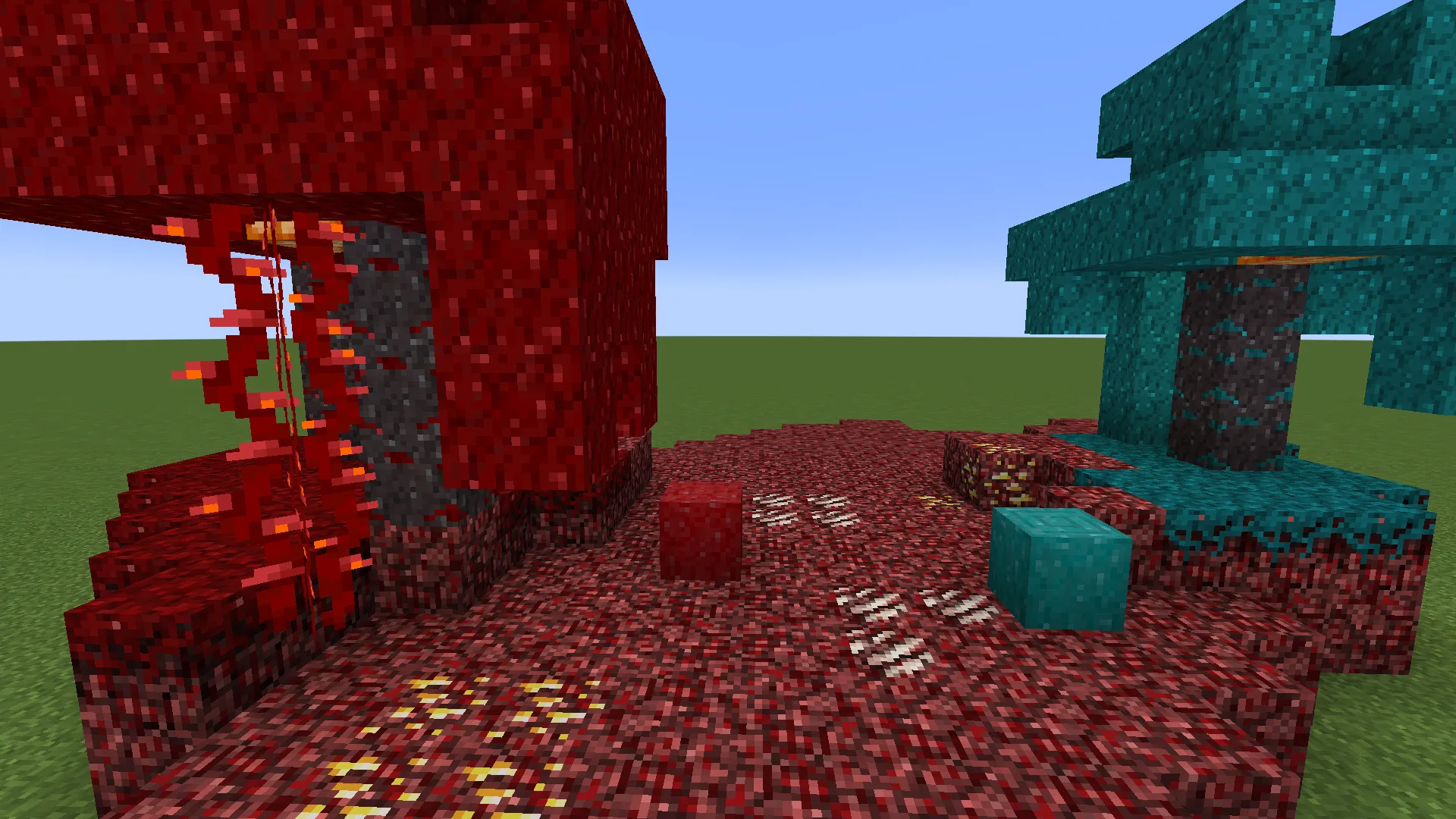 Багровые и искаженные блоки в ресурс-паке Programmer Nether