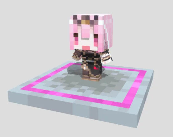 Ресурс-пак HoloPops!: модель персонажа Мори Каллиопа.