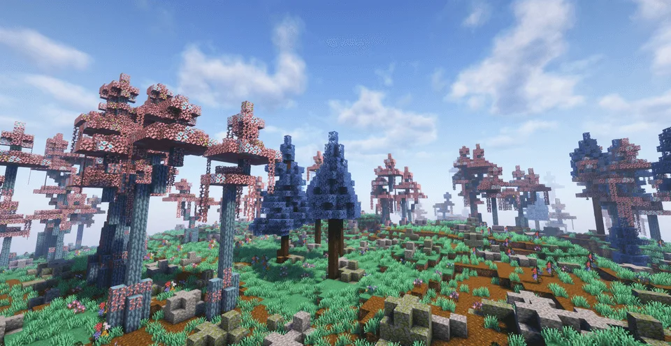 Ландшафт биома Skyris Vale в моде Oh The Biomes We've Gone.