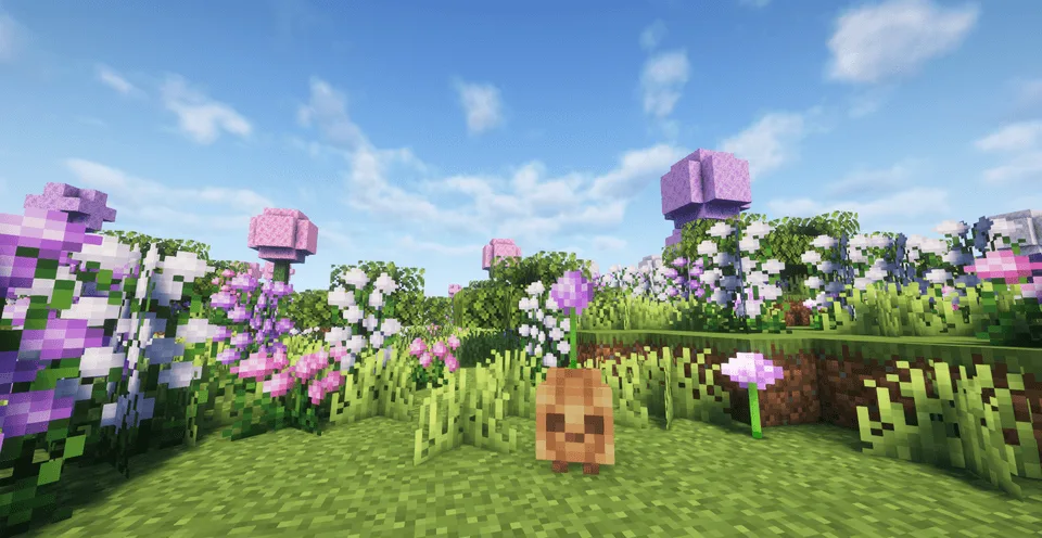 Ландшафт биома Allium Shrubland в модификации Oh The Biomes We've Gone.