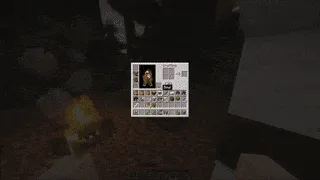 Открытый сундук в Minecraft.