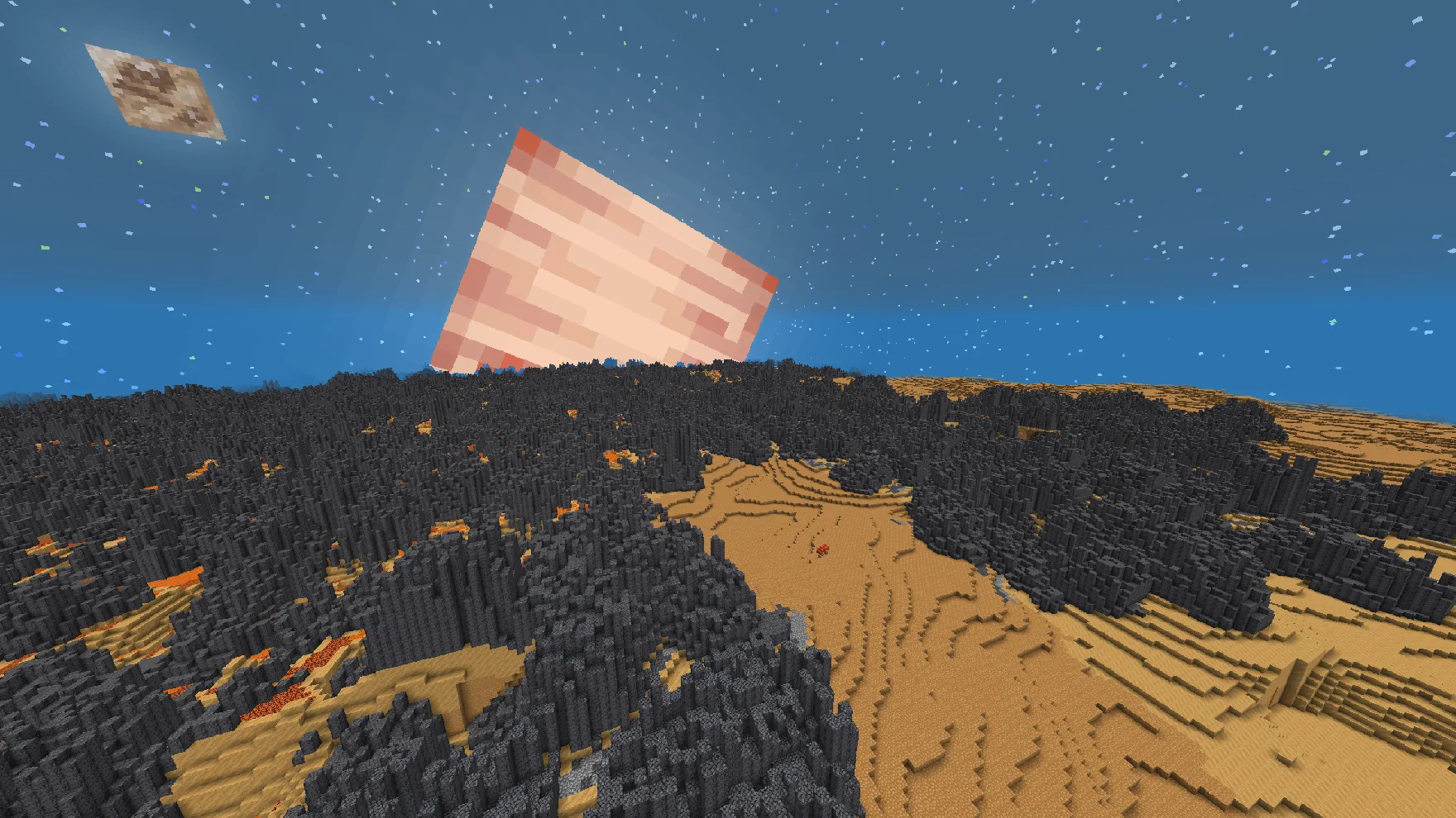 Ландшафт спутника Ио в моде Ad Astra: Planets+.