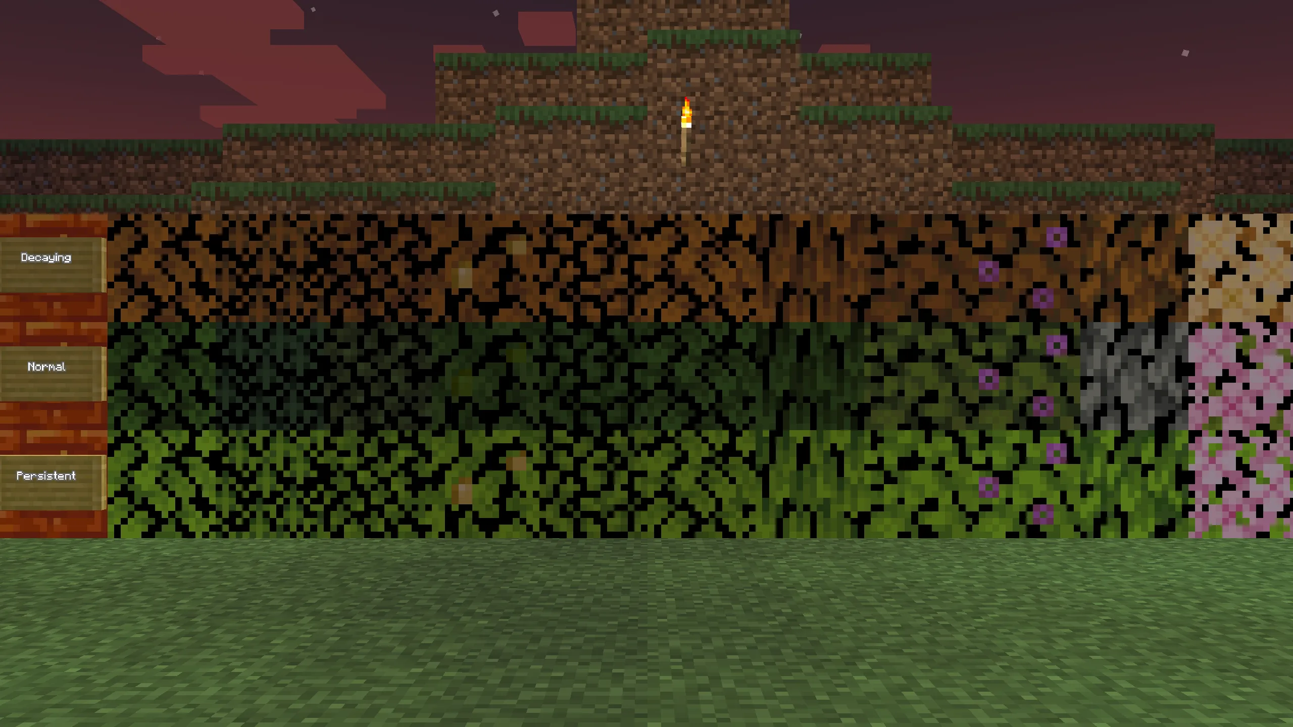 Статус распада листвы в LeoTweaks с настройкой графики Fast