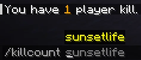 Мод Kill Count для Minecraft: отслеживание PvP-убийств через команду.