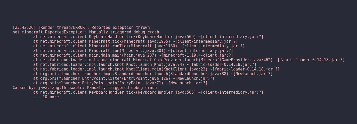 StackDeobfuscator: результат деобфускации с маппингами Mojang