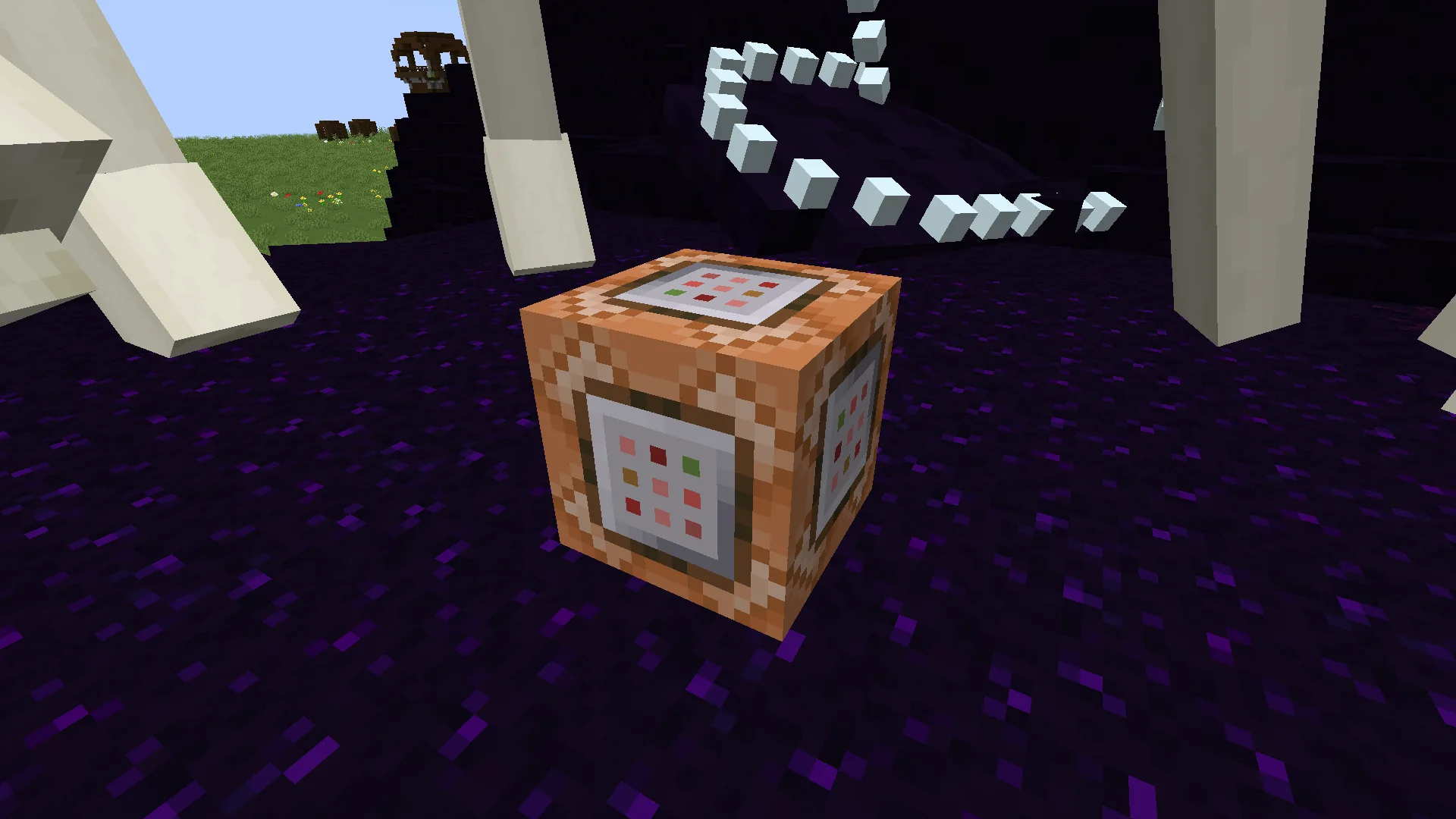 Иссушитель в состоянии покоя в ресурс-паке Square Command Blocks