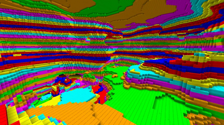Шестнадцатеричный биом в моде BinaryDimension