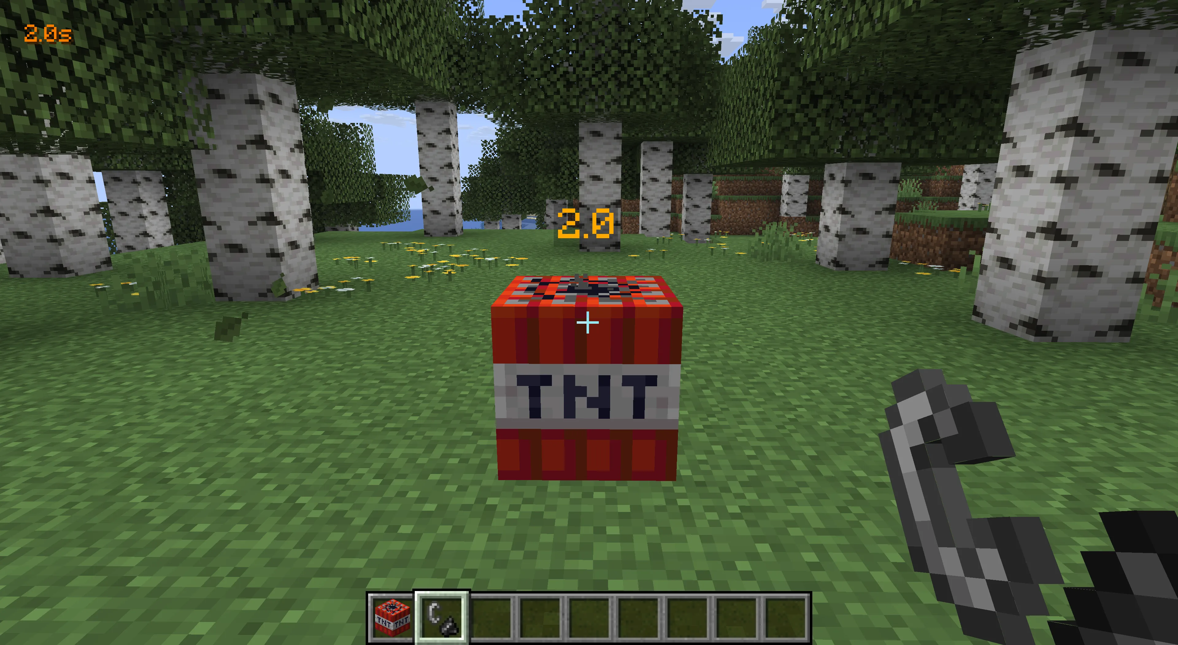 Отображение таймера TNT и 3D-индикатора