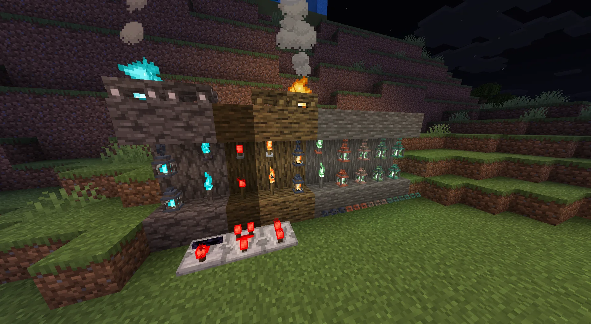 Модели блоков в ресурс-паке Sky's Relit Flames