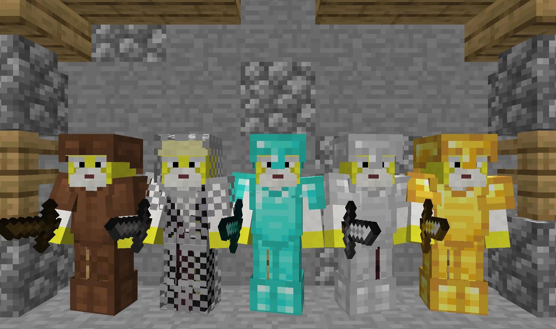 Набор брони из ресурс-пака MacEduFault V2.