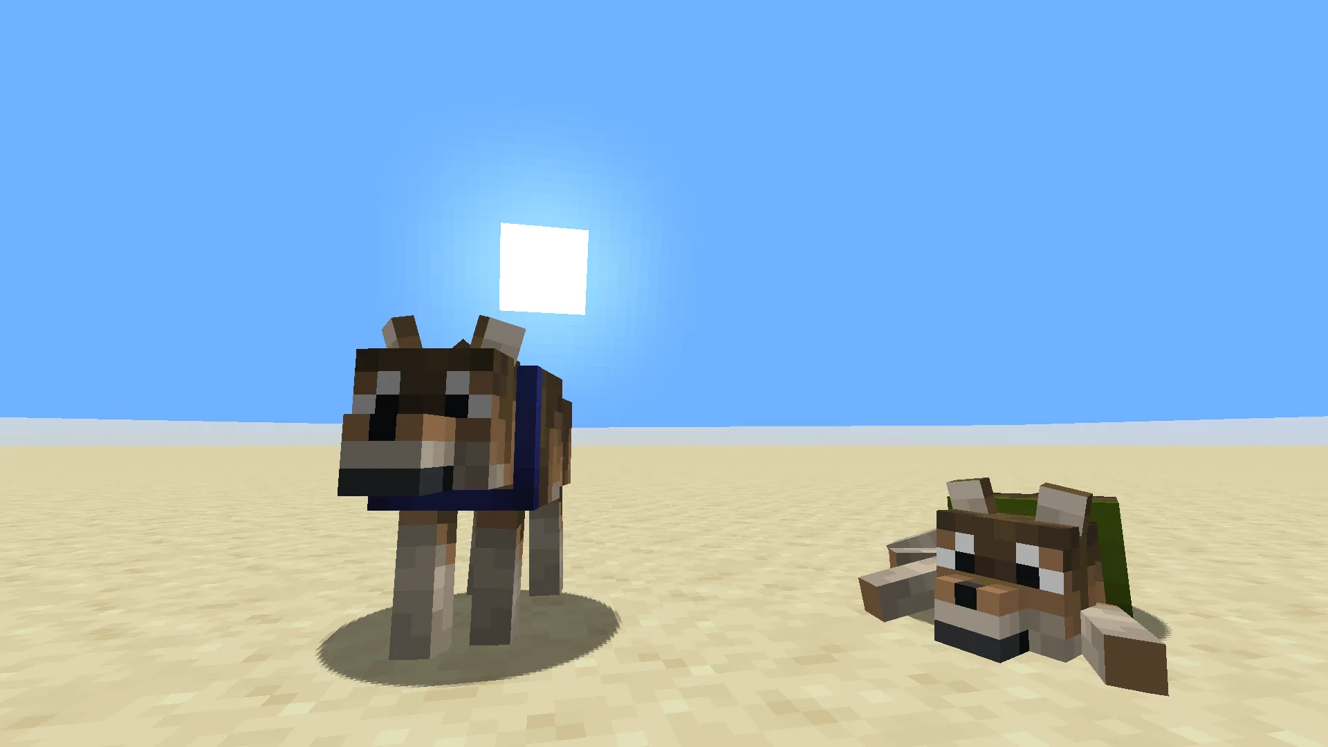 Ресурс-пак Cute Wolves: измененные текстуры волков.