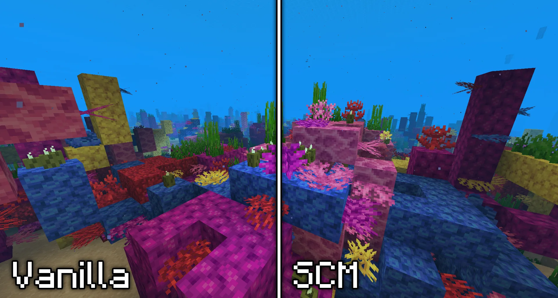 Коралловый риф в стиле Spatial Cross Models