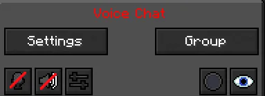Темный интерфейс Simple Voice Chat