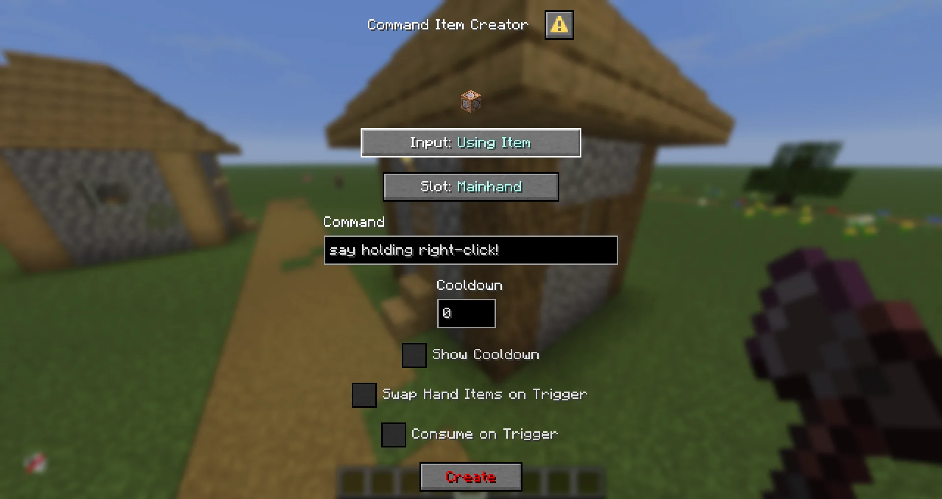 Добавление команд к предмету в моде LG's Command Items