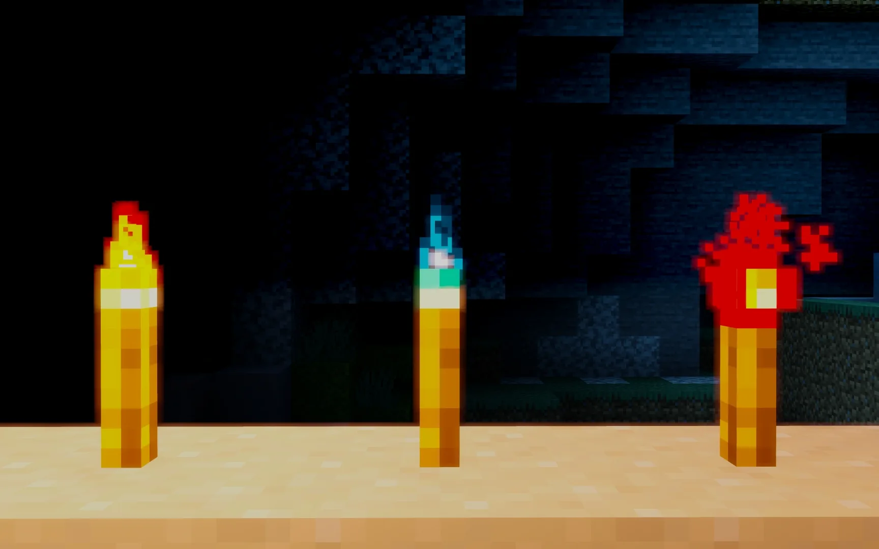 Факел в Minecraft.