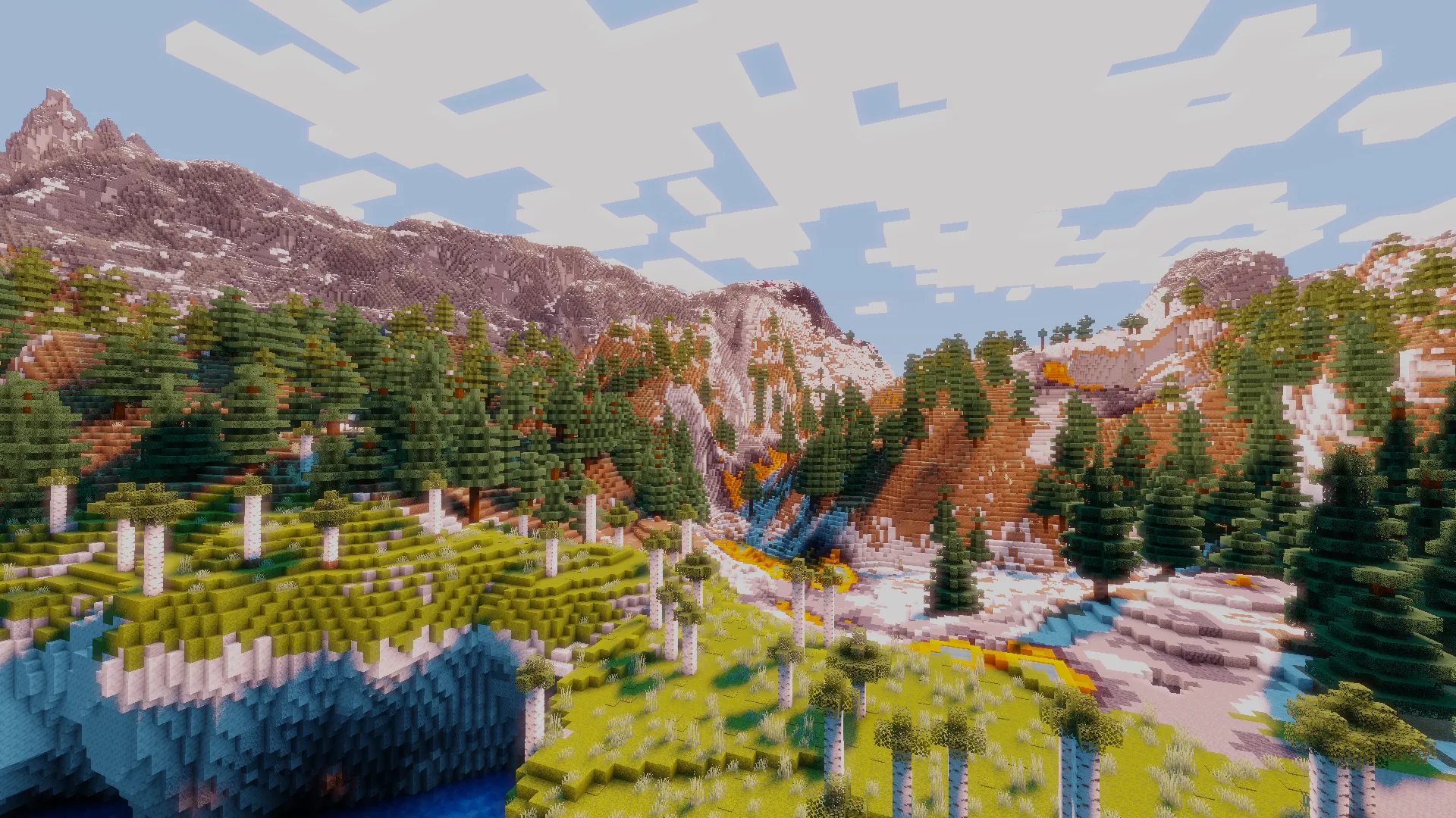 OpenShad: Верхний мир в Minecraft.