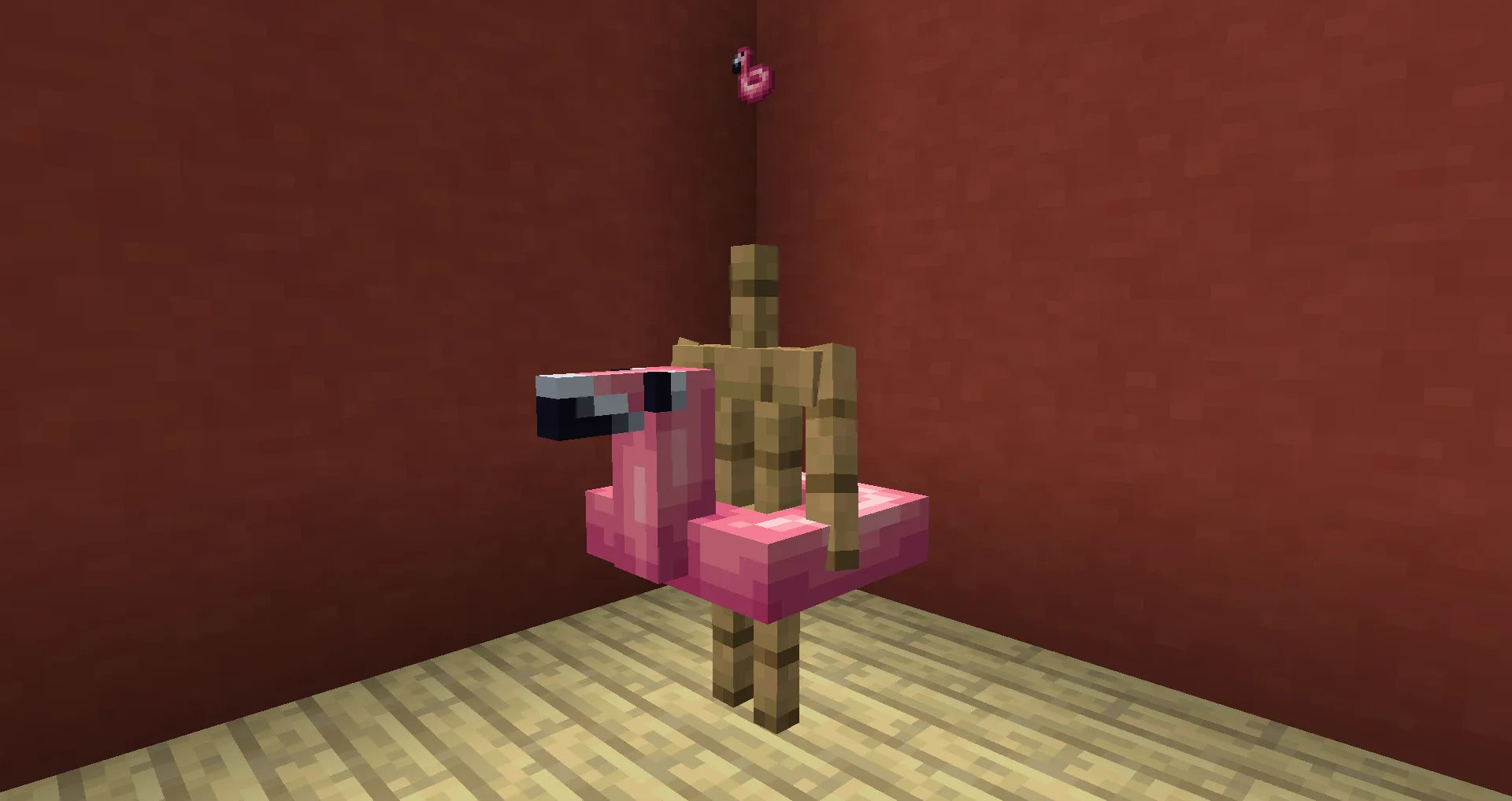 Предмет Helium Flamingo из мода Artifacts, позволяющий кратковременно плавать в воздухе.