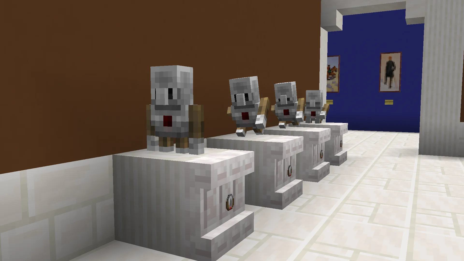 Статуи агентов в Agent Golems