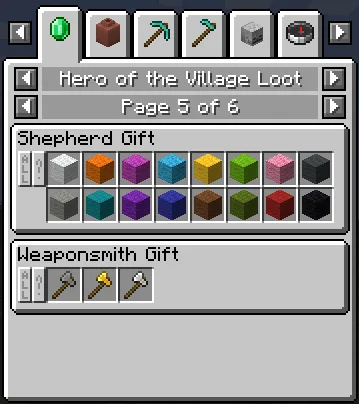 Интерфейс мода Advanced Loot Info с отображением добычи от эффекта «Герой деревни».