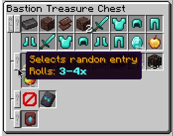 Скриншот интерфейса мода Advanced Loot Info с информацией о группе предметов.