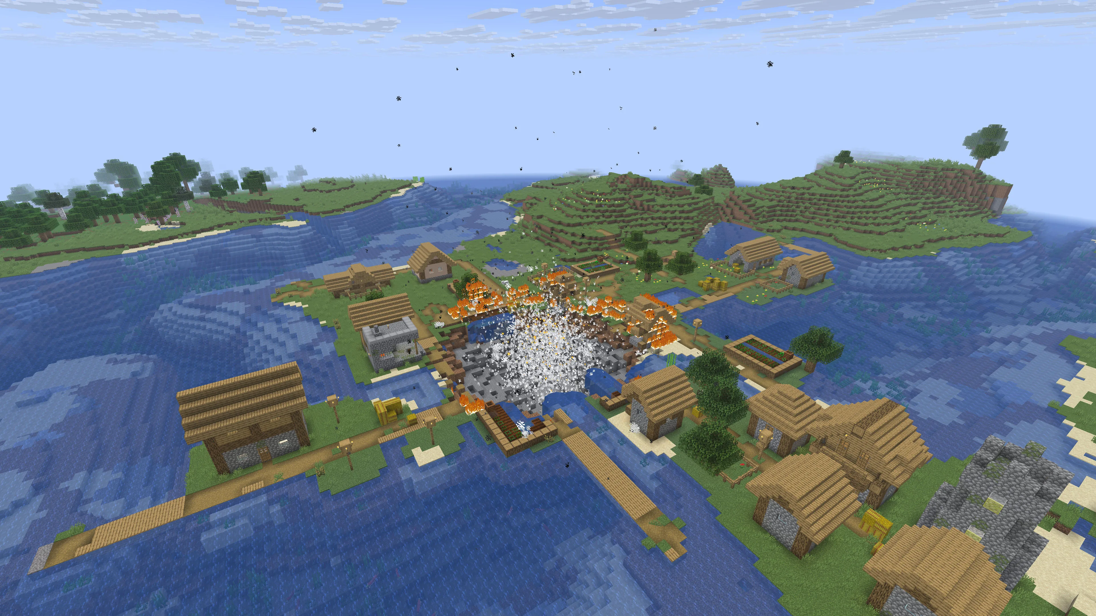 Скриншот авиаудара из мода Chems' Guns.