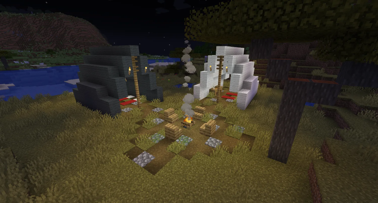 Ночной лагерь из мода Muffin's Structures.