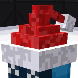 Ресурспак Santa Cap с текстурой новогодней шапки.