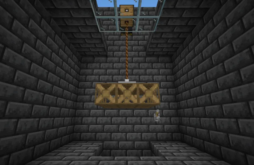 Лифт на блоках якоря и платформе в моде Better Than Wolves: CE