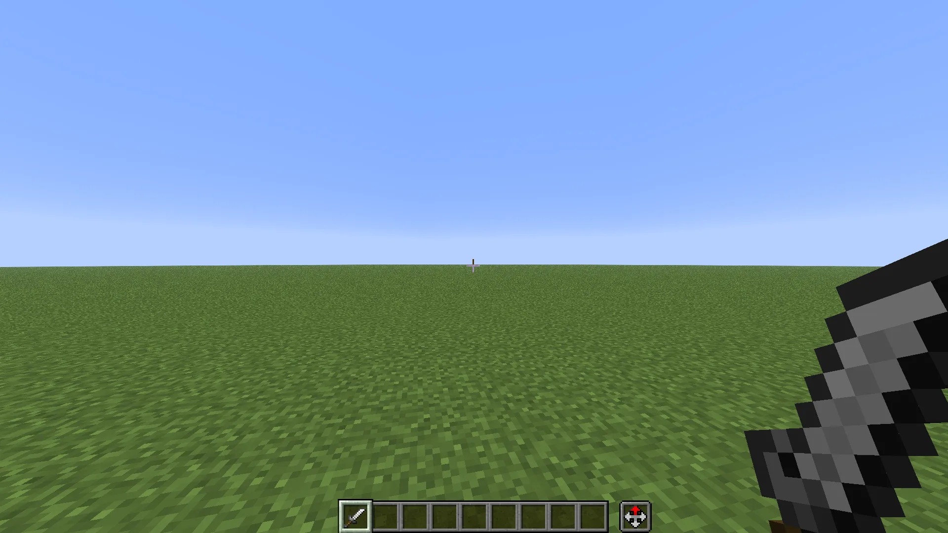 Железный меч в стиле Minecraft.