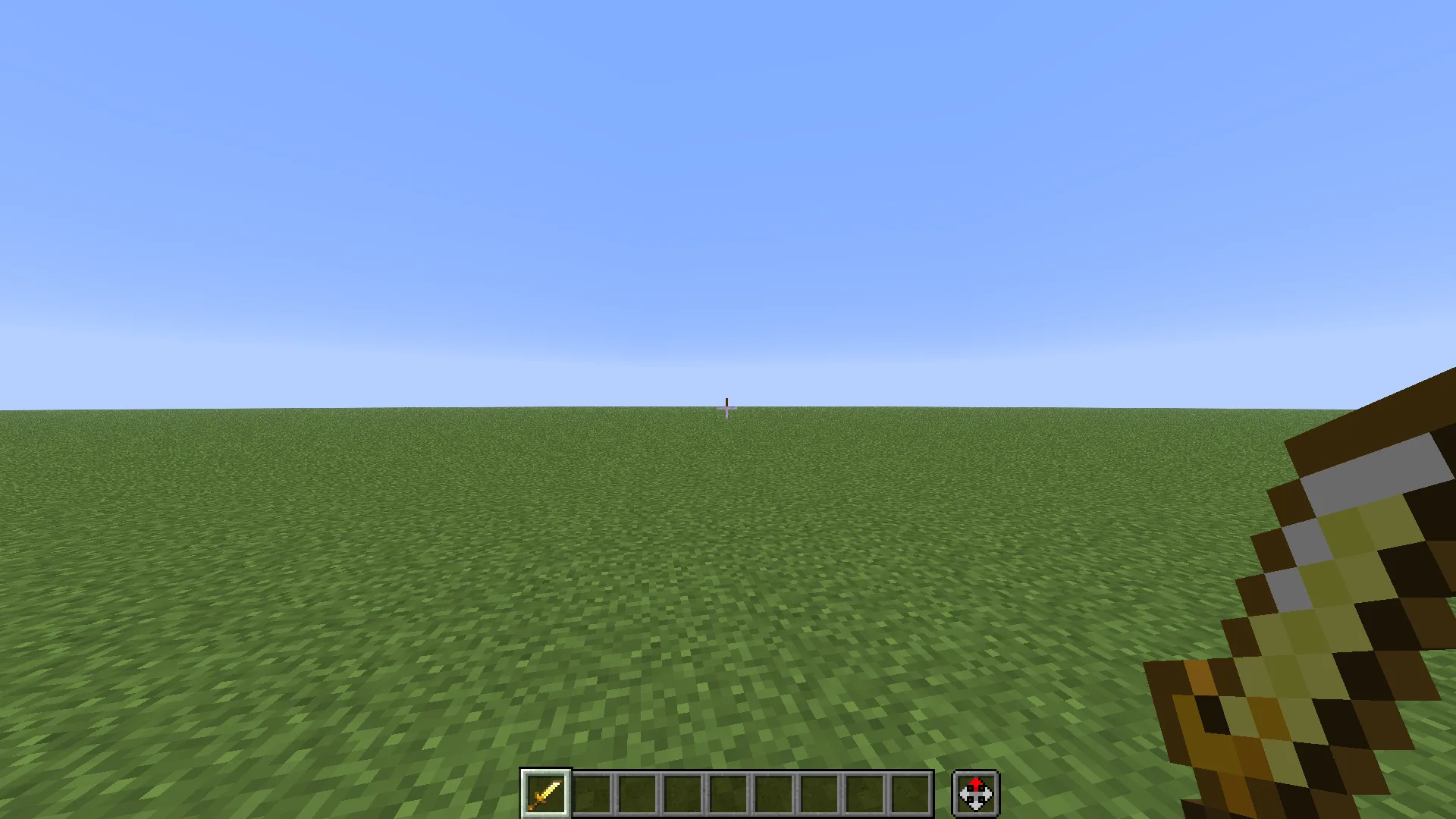 Золотой меч из Minecraft.