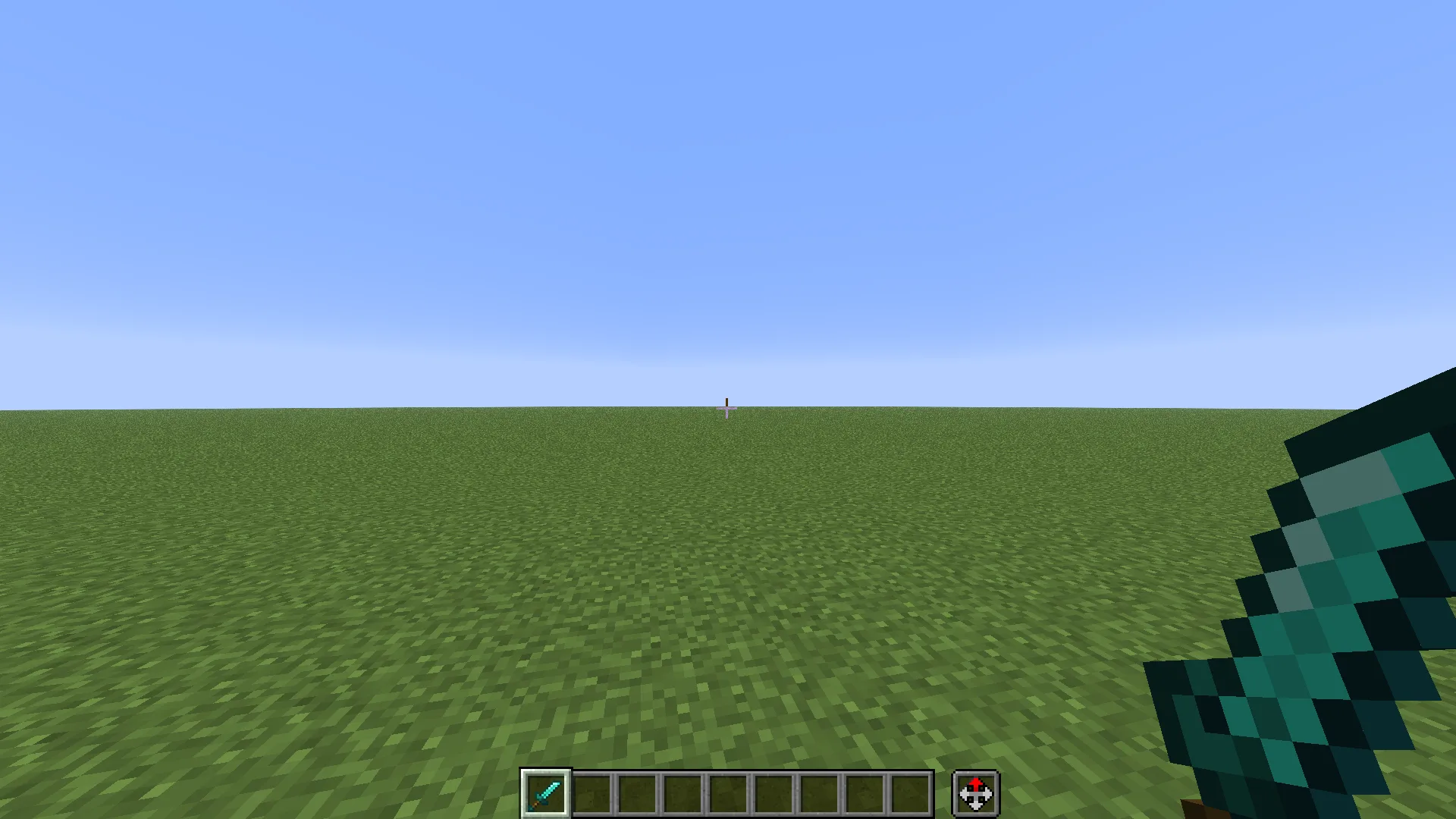 Алмазный меч из Minecraft.